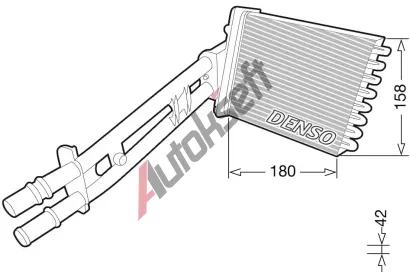 DENSO Vmnk tepla - vnitn vytpn DEN DRR09043, DRR09043