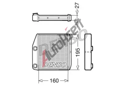 DENSO Vmnk tepla - vnitn vytpn DEN DRR09075, DRR09075