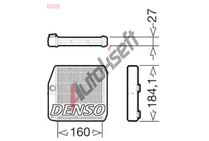 DENSO Vmnk tepla vnitnho vytpn DEN DRR09076, DRR09076