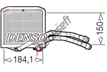 DENSO Vmnk tepla vnitnho vytpn DEN DRR09102, DRR09102