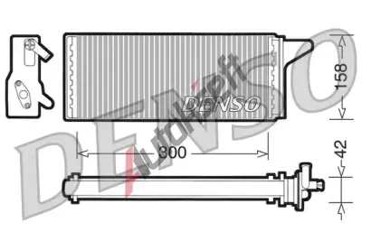 DENSO Vmnk tepla vnitnho vytpn DEN DRR12001, DRR12001