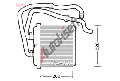 DENSO Vmnk tepla vnitnho vytpn DEN DRR12003, DRR12003