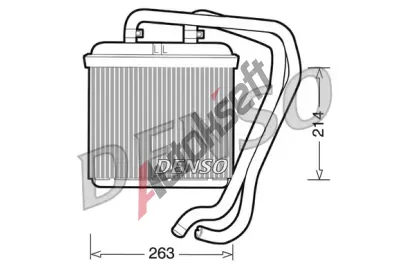DENSO Vmnk tepla vnitnho vytpn DEN DRR12004, DRR12004