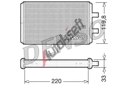 DENSO Vmnk tepla vnitnho vytpn DEN DRR12007, DRR12007