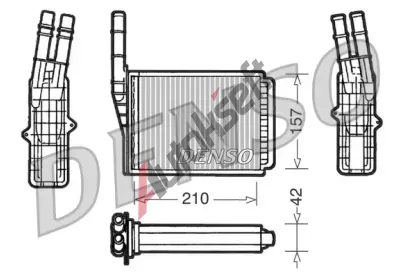 DENSO Výměník tepla - vnitřní vytápění DEN DRR23013, DRR23013 DENSO Výměník tepla - vnitřní vytápění DEN DRR23013, DRR23013