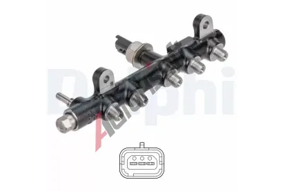 DELPHI Rozdělovací trubka paliva DF 28285170, 28285170 DELPHI Rozdělovací trubka paliva DF 28285170, 28285170