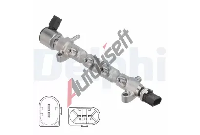 DELPHI Rozdělovací trubka paliva DF 28387801, 28387801 DELPHI Rozdělovací trubka paliva DF 28387801, 28387801