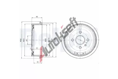 DELPHI Brzdov buben - 200 mm DF BF102, BF102