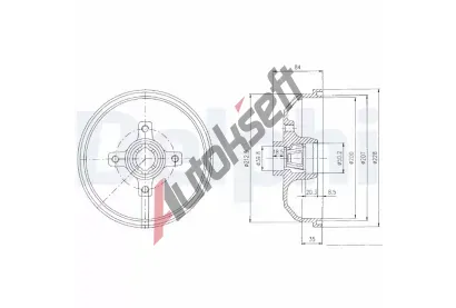 DELPHI Brzdov buben - 200 mm DF BF111, BF111