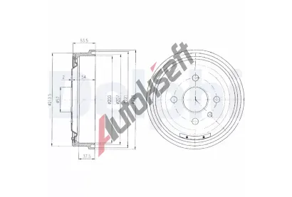 DELPHI Brzdový buben - 200 mm DF BF151, BF151 DELPHI Brzdový buben - 200 mm DF BF151, BF151