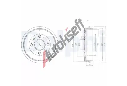 DELPHI Brzdov buben - 180 mm DF BF200, BF200