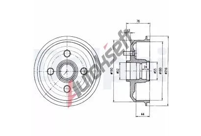 DELPHI Brzdov buben - 180 mm DF BF229, BF229