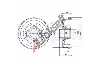 DELPHI Brzdov buben - 180,2 mm DF BF272, BF272