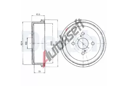 DELPHI Brzdov buben - 200 mm DF BF278, BF278