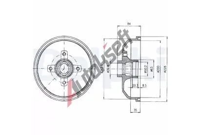 DELPHI Brzdov buben - 200 mm DF BF293, BF293