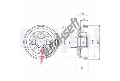 DELPHI Brzdov buben - 180 mm DF BF324, BF324