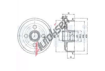 DELPHI Brzdov buben - 180 mm DF BF329, BF329