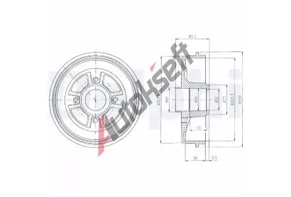 DELPHI Brzdov buben - 203,3 mm DF BF380, BF380