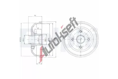 DELPHI Brzdov buben - 200 mm DF BF471, BF471