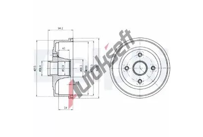 DELPHI Brzdov buben - 200 mm DF BF472, BF472