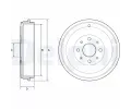 Brzdov buben DELPHI ‐ DF BF503