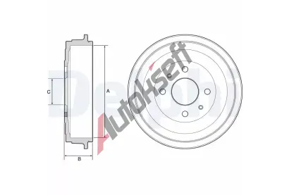 DELPHI Brzdov buben - 203,2 mm DF BF528, BF528
