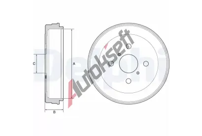DELPHI Brzdov buben DF BF530, BF530