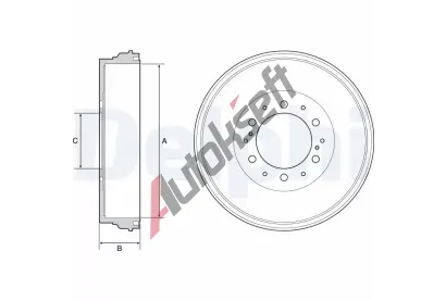 DELPHI Brzdov buben - 295 mm DF BF537, BF537