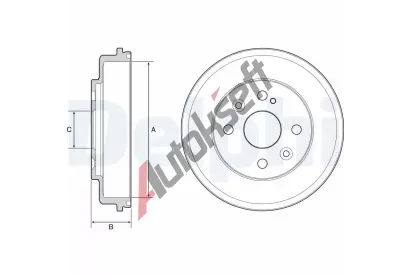 DELPHI Brzdov buben - 200 mm DF BF542, BF542