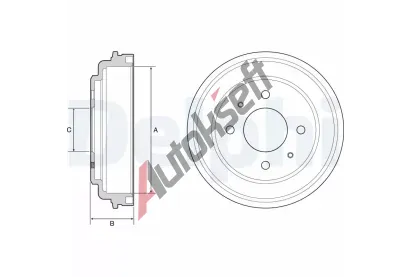 DELPHI Brzdov buben DF BF546, BF546