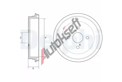 DELPHI Brzdov buben DF BF547, BF547