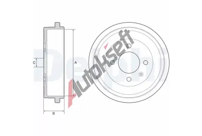DELPHI Brzdov buben - 200 mm DF BF549, BF549