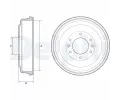 Brzdov� buben&nbsp;DELPHI&nbsp;&dash;&nbsp;DF BF555
