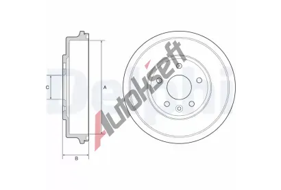 DELPHI Brzdov buben DF BF556, BF556