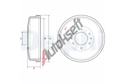 DELPHI Brzdov buben DF BF559, BF559