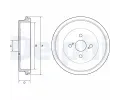 Brzdov buben DELPHI ‐ DF BF560