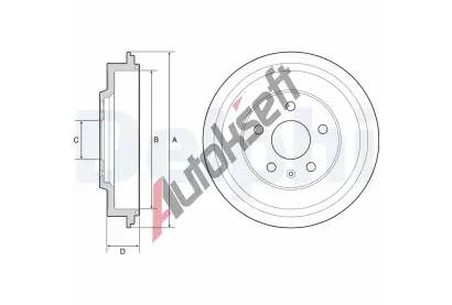 DELPHI Brzdov buben DF BF561, BF561