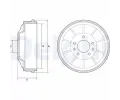 Brzdov buben DELPHI ‐ DF BF562