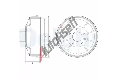 DELPHI Brzdov buben DF BF562, BF562