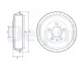 Brzdov buben DELPHI ‐ DF BF563