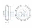 Brzdov buben DELPHI ‐ DF BF564