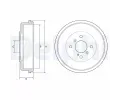 Brzdov buben DELPHI ‐ DF BF565