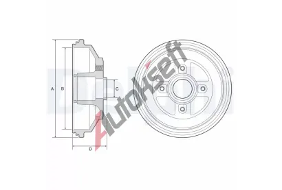 DELPHI Brzdov buben DF BF571, BF571