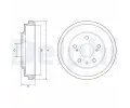 Brzdov buben DELPHI ‐ DF BF572
