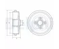 Brzdov buben DELPHI ‐ DF BF574
