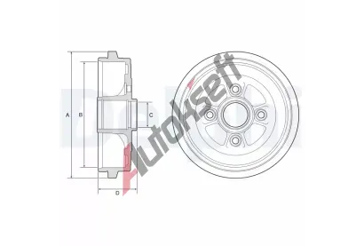 DELPHI Brzdov buben DF BF574, BF574
