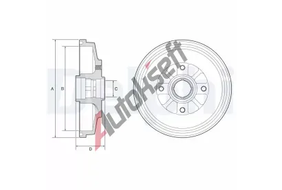 DELPHI Brzdov buben DF BF577, BF577