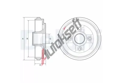 DELPHI Brzdov buben DF BF584, BF584