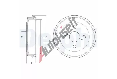 DELPHI Brzdov buben DF BF588, BF588