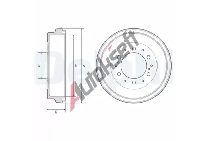 DELPHI Brzdov buben DF BF590, BF590
